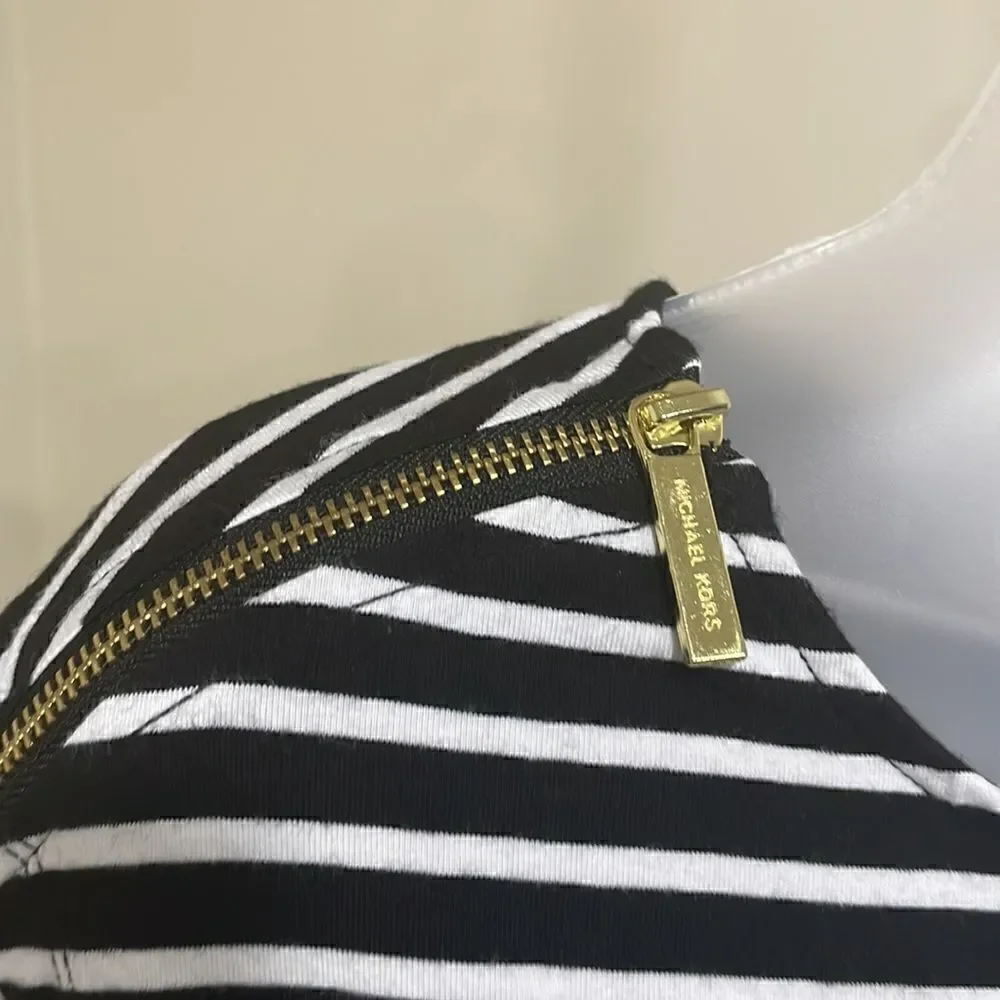 NWOT Michael Kors Striped Dress with elastic waist.  Size S small 4/6
